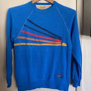 Aviator Nation Daydream Sweatshirt Crewneck Electric Blue XS X small